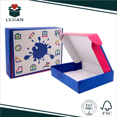 Cutie de hârtie ondulată color personalizată